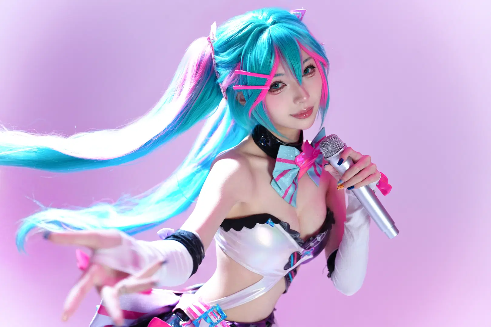 初音未来cos 喵斯快跑联动造型动作参考 - 时雨 - 第10张