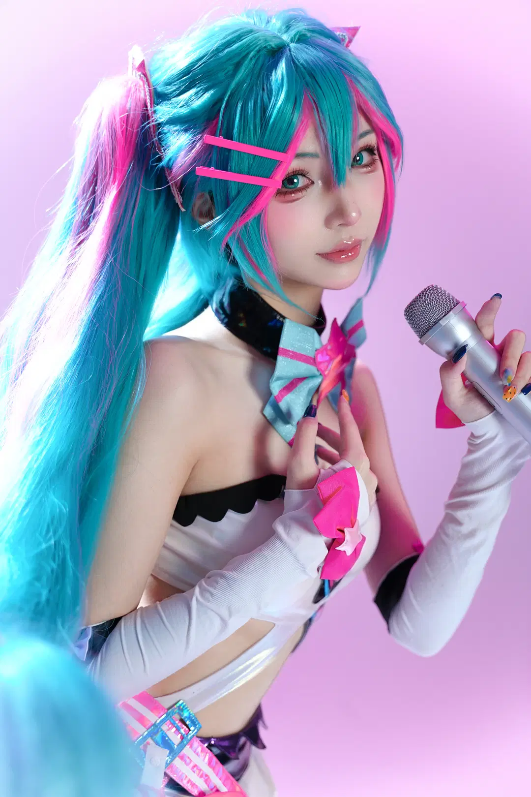 初音未来cos 喵斯快跑联动造型动作参考 - 时雨 - 第7张