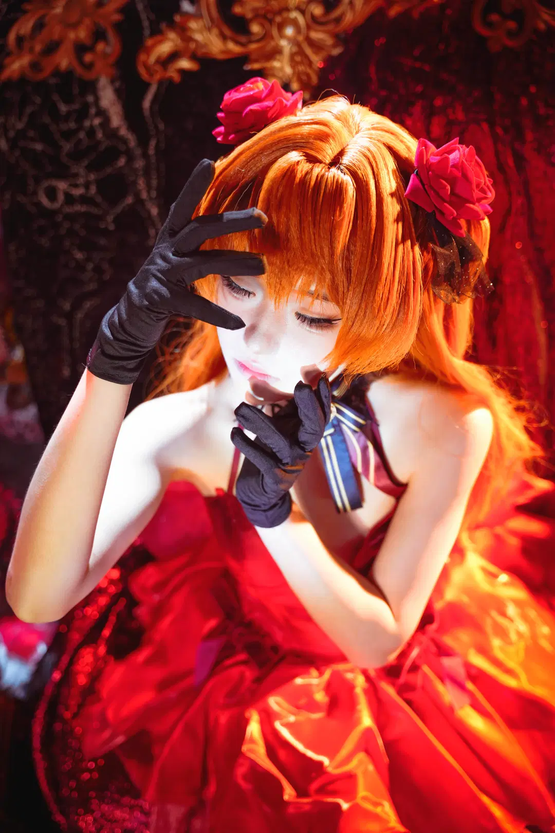 【NIKKE明日香cos】红金交织的华丽定格 - 时雨 - 第5张