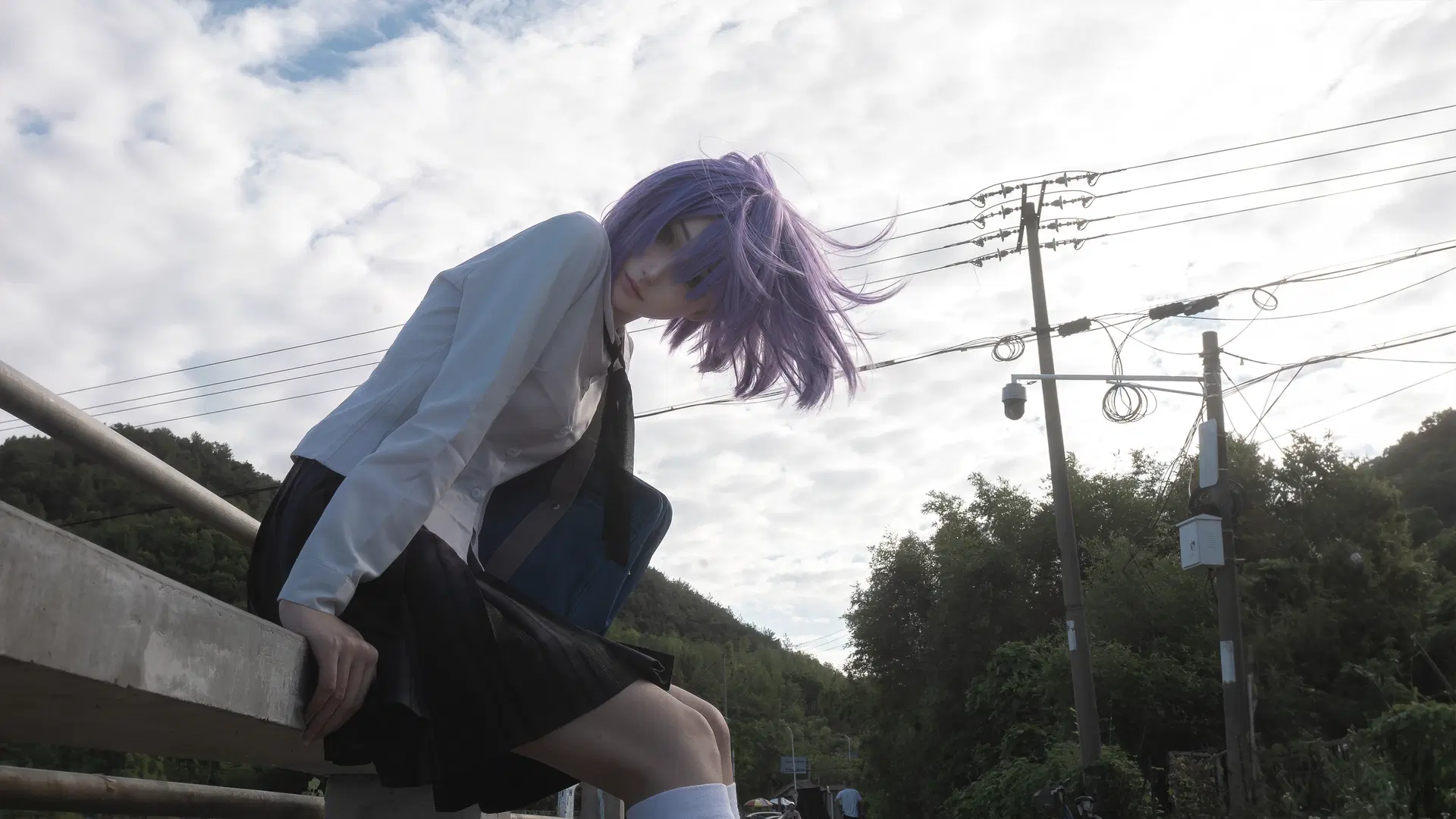 [Ai cosplay] Denpa Atmosphere Beneath Suburban Utility Poles by Eternity. - Image 2