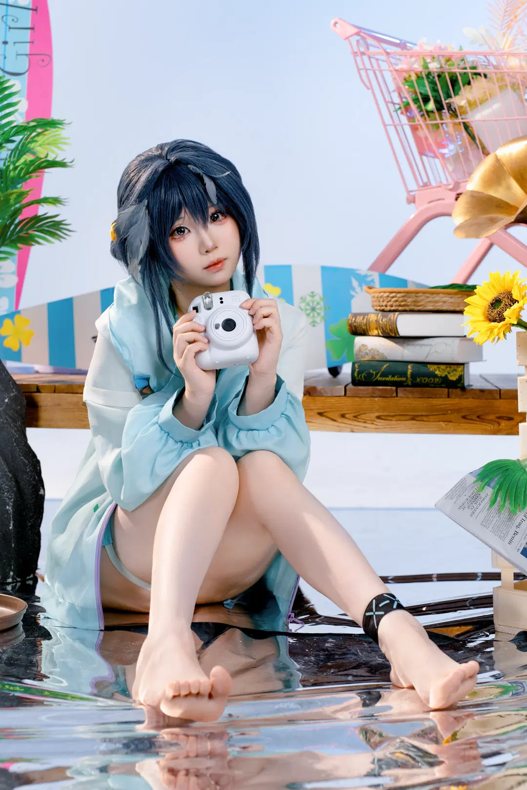 【ラ・プルマ コスプレ】『アークナイツ』夏のビーチで過ごす清涼なひととき - pzzz - 3枚目