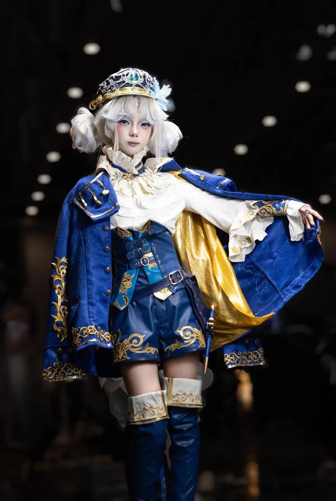 IDO convention photos, blue and gold color scheme palace style cosplay styling sharing by 清风摄影人V - Image 3