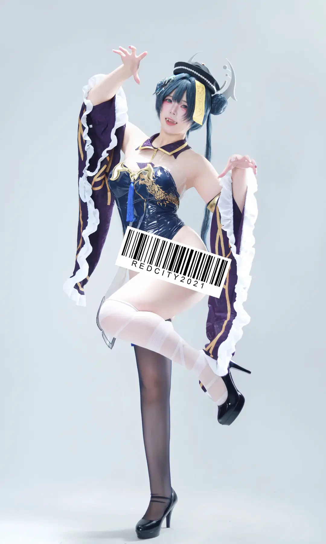 蔚蓝档案, 妃咲cos, 白丝