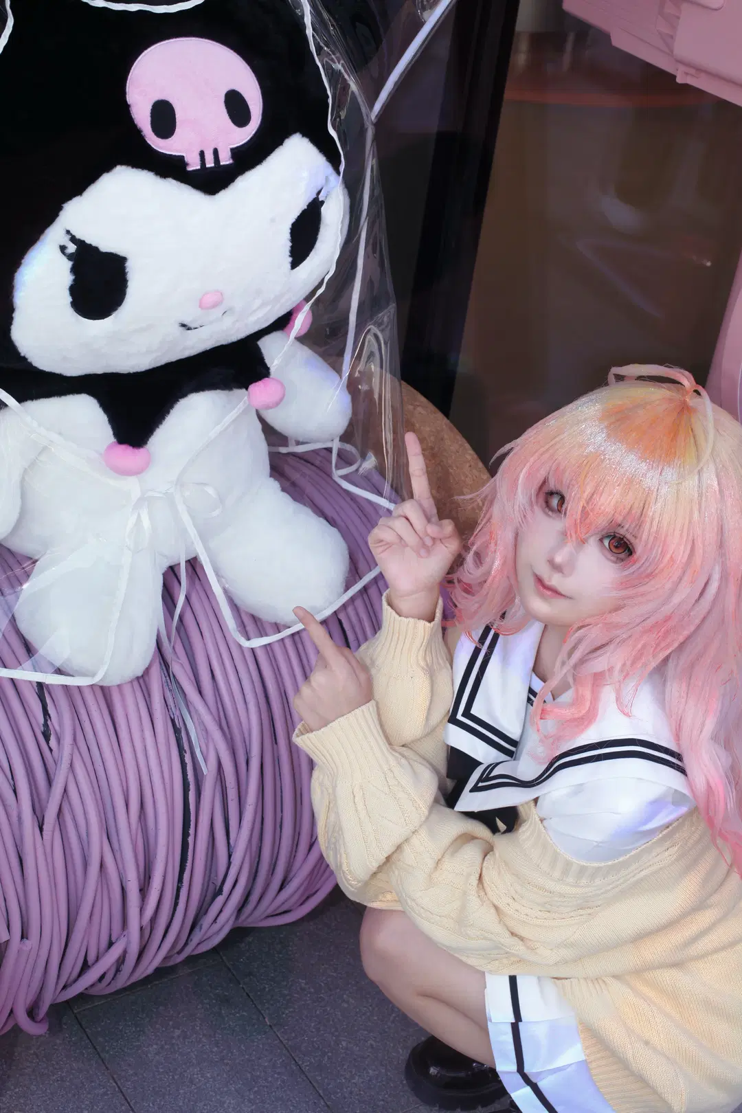 【向日葵cos】君与彼女与彼女之恋 粉色水手服的日常感 - lov3eeanxxx - 第2张