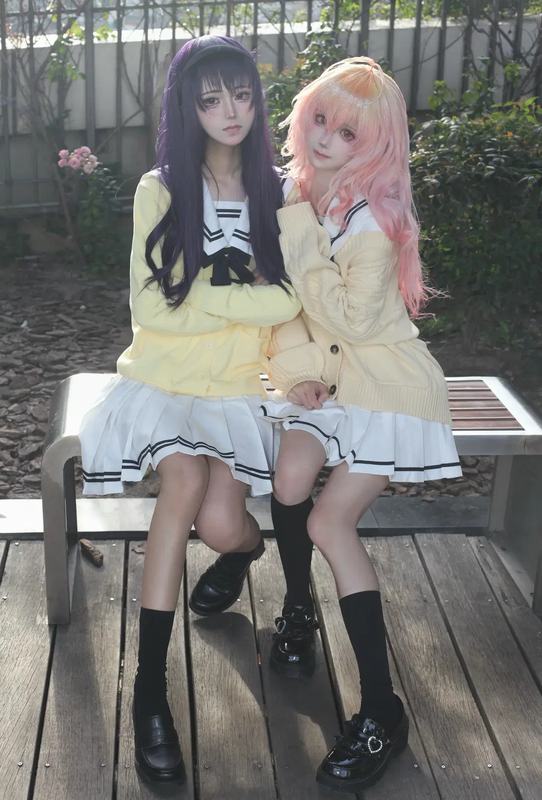 水手服cos, 黑丝袜, 向日葵cos, 君与彼女与彼女之恋, 曾根美雪cos