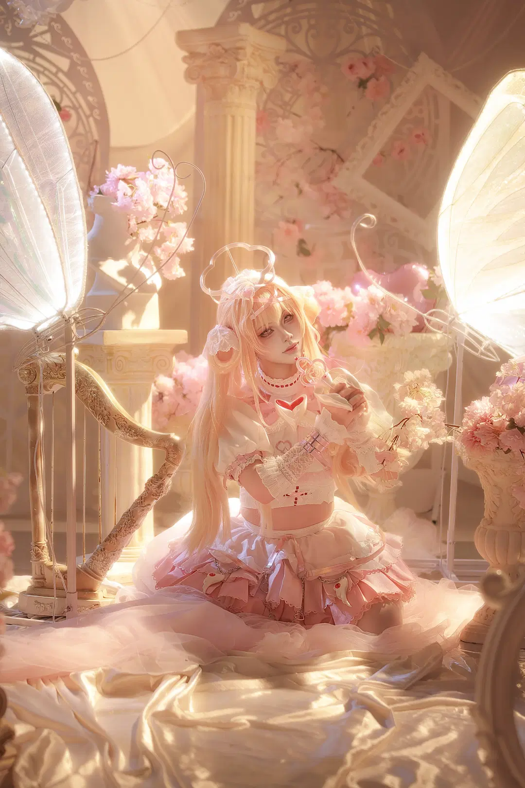 【ファヌエル コスプレ】『無期迷途』ピンクの幻想的な夢の世界 - 疏雨烟川（想旅拍版 - 2枚目