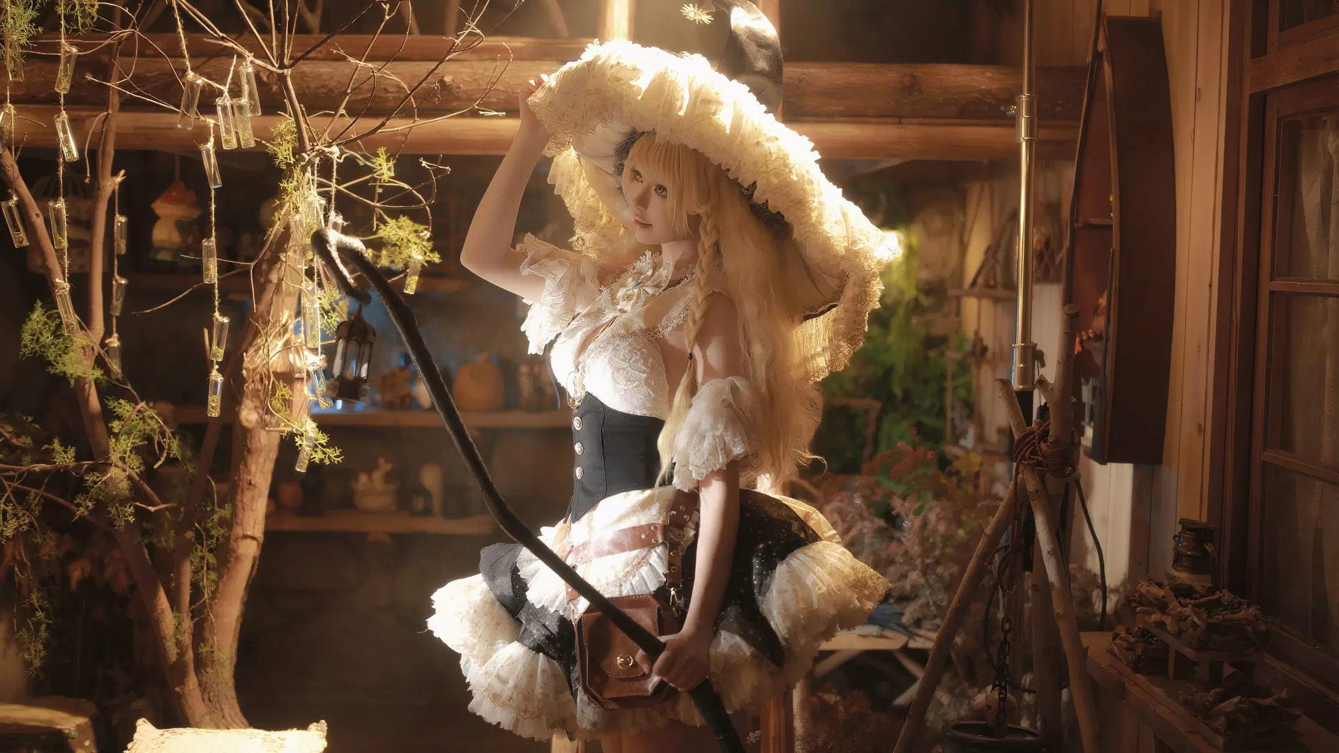 【魔理沙cos】復古木屋裡的重工蕾絲與神秘魔法 - 疏雨烟川（有线下课 - 第2張