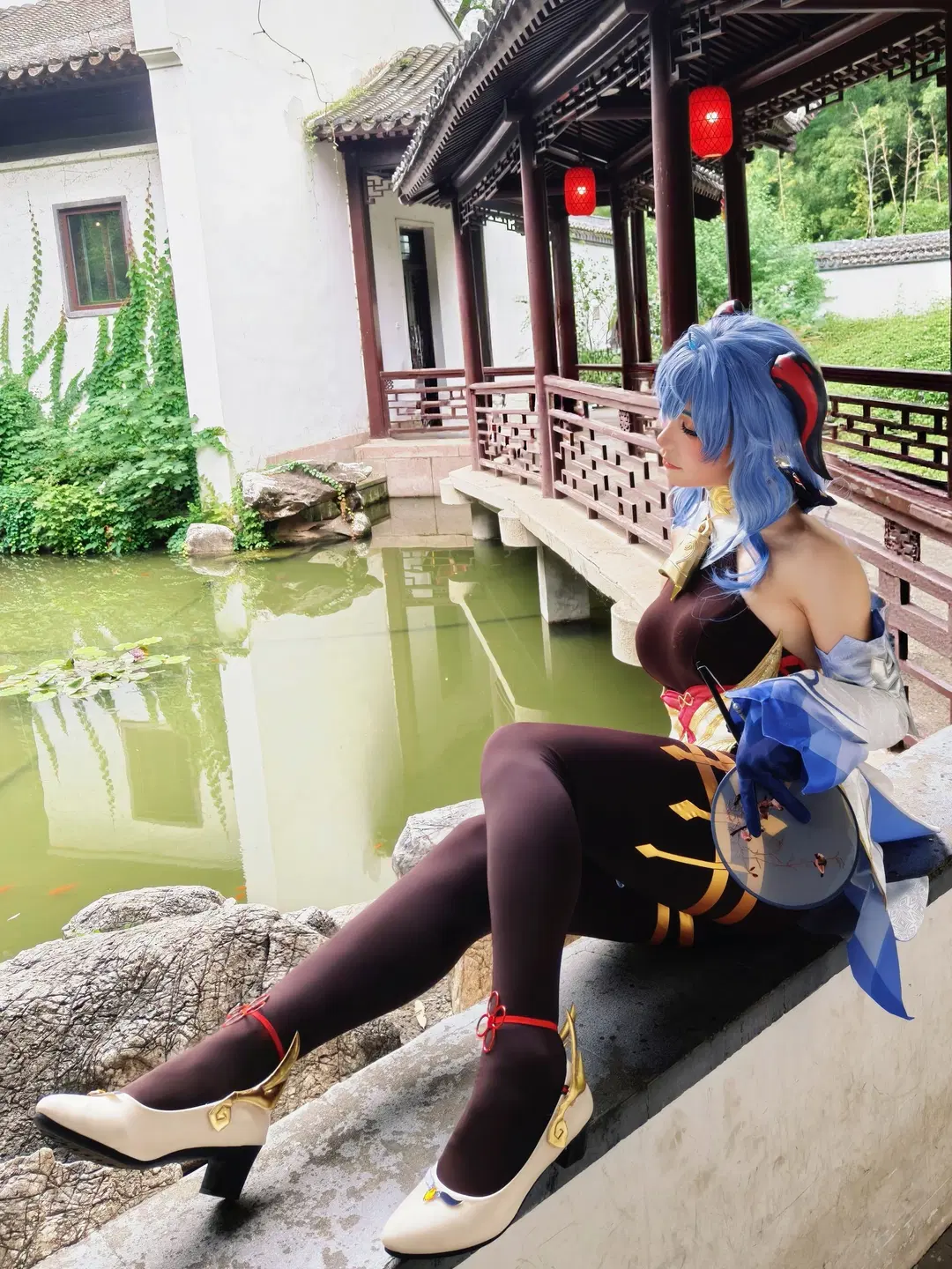 二次元, 原神, 甘雨cos, cosplay, 丝袜