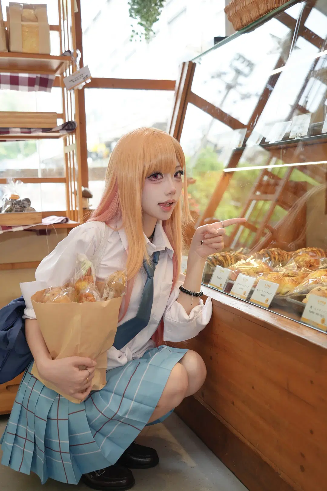 【喜多川海梦cos】面包店里的日常感校服写真 - 金豆子 - 第2张