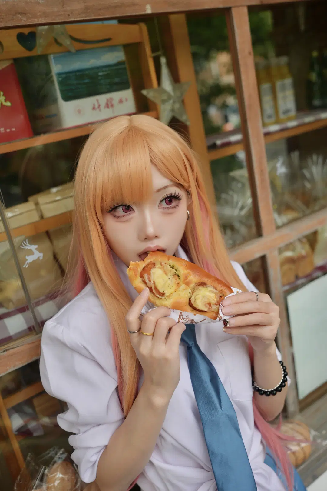 【喜多川海梦cos】面包店里的日常感校服写真 - 金豆子 - 第3张