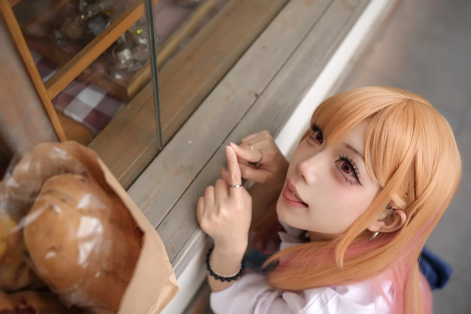 【喜多川海梦cos】面包店里的日常感校服写真 - 金豆子 - 第4张