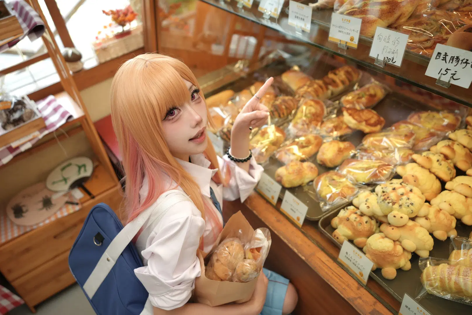 【喜多川海梦cos】面包店里的日常感校服写真 - 金豆子 - 第6张