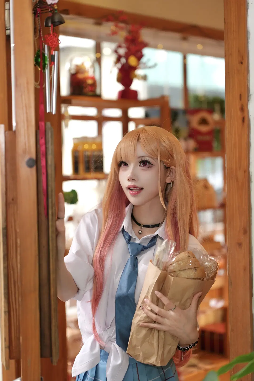【喜多川海梦cos】面包店里的日常感校服写真 - 金豆子 - 第9张