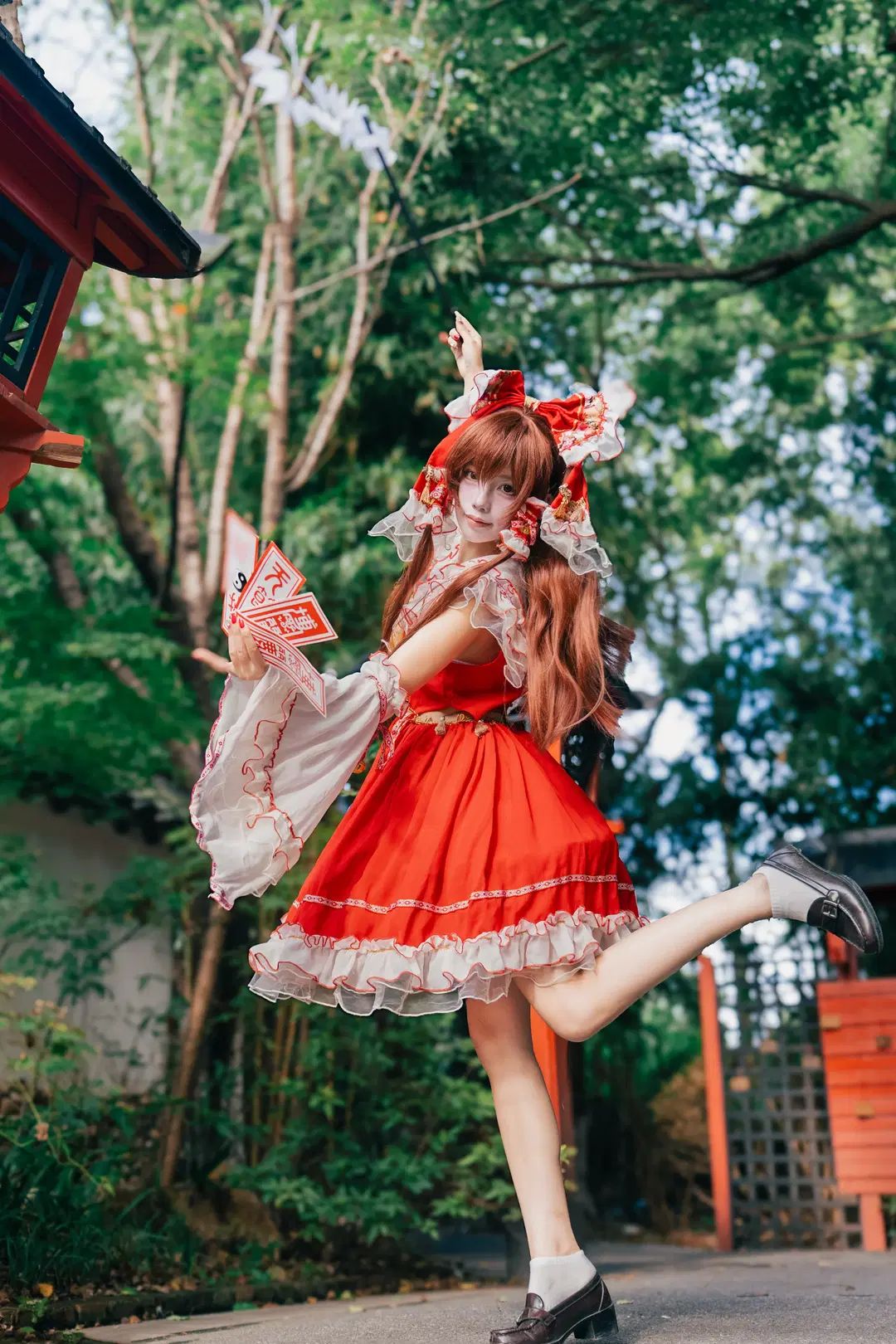 【博丽灵梦cos】红色女巫的竹林出片记录 - 金豆子 - 第4张