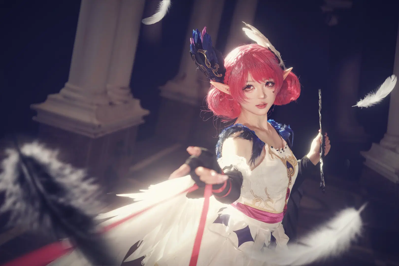 【小喬コスプレ】『白鳥の夢』ダークファンタジーの美学、細部までこだわり抜いた至高の世界観 - 小也 - 4枚目