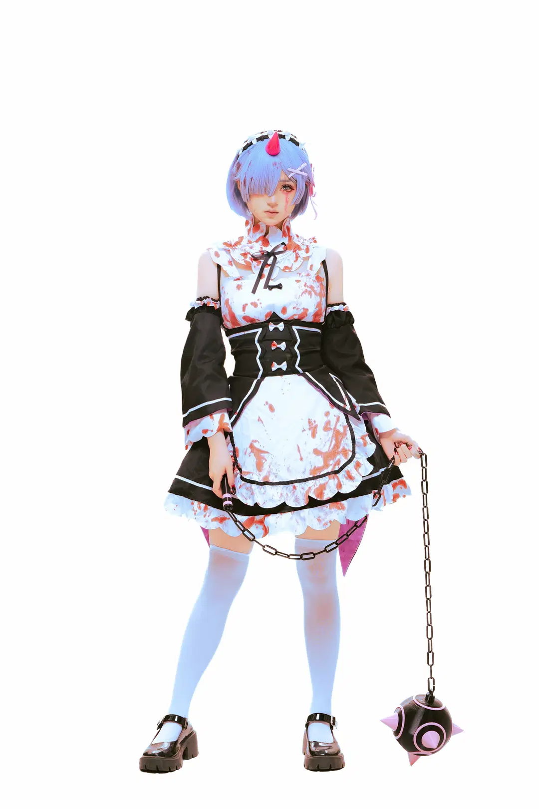 【蕾姆cos】从零开始的异世界生活战损女仆 - 小也 - 第5张