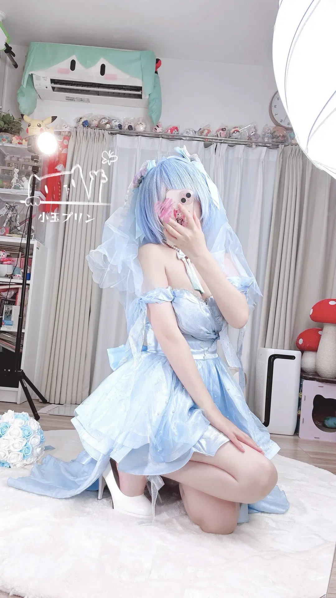 【蕾姆cos】从零开始的异世界生活花嫁婚纱造型 - 小玉Purin - 第2张