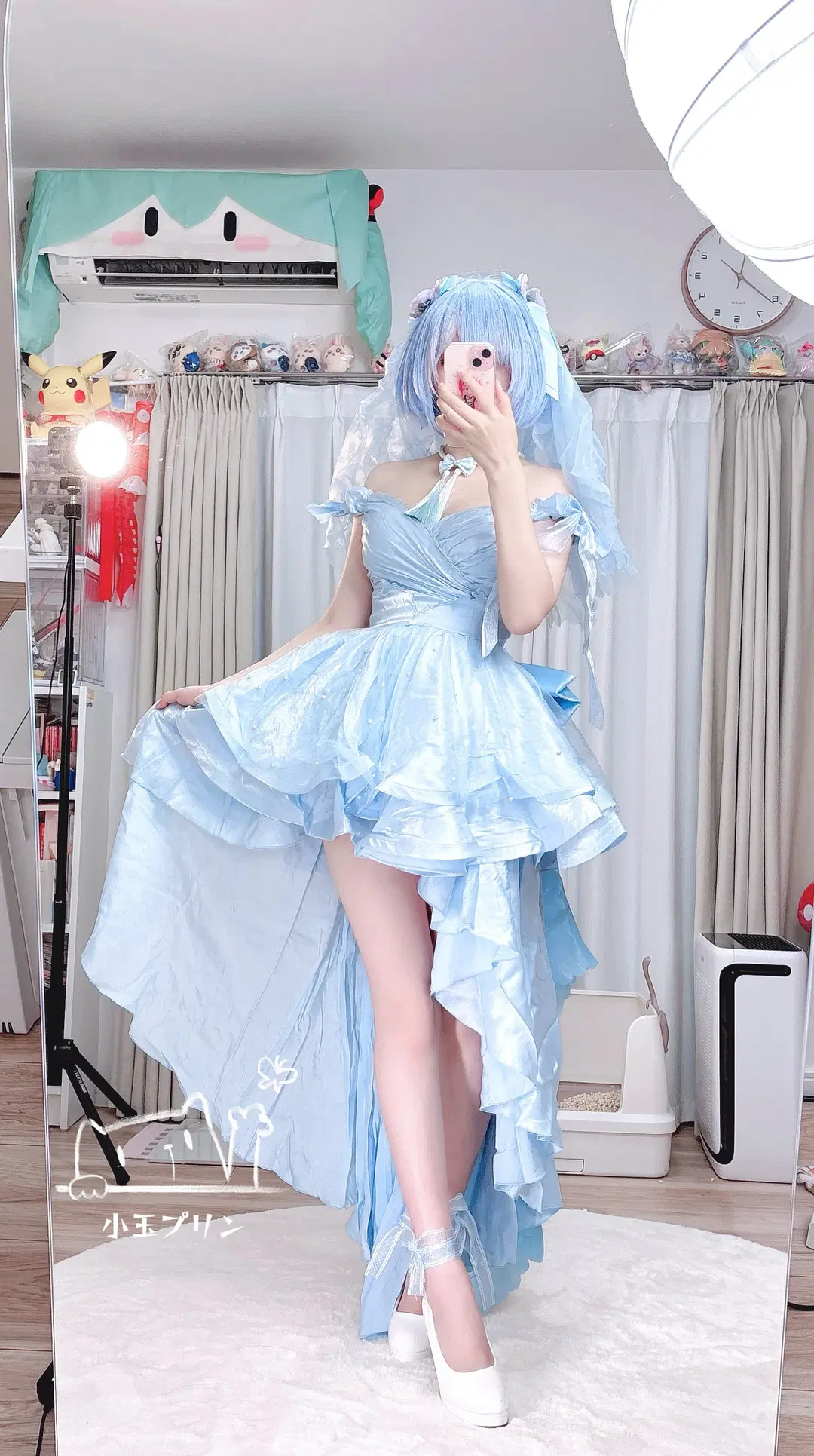 二次元, 婚纱cos, 从零开始的异世界生活, 蕾姆cos, 花嫁cos