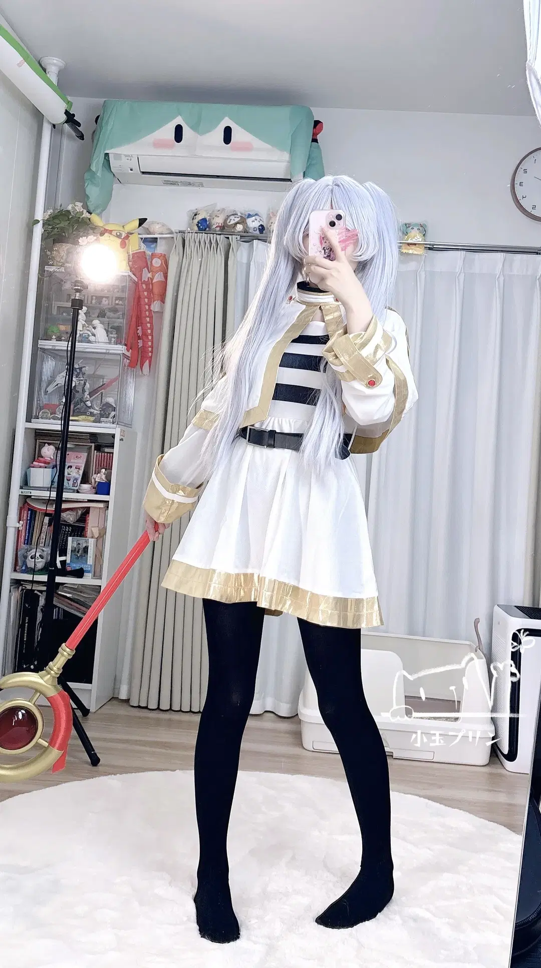二次元, cosplay, 葬送的芙莉莲, 芙莉莲cos, 黑丝