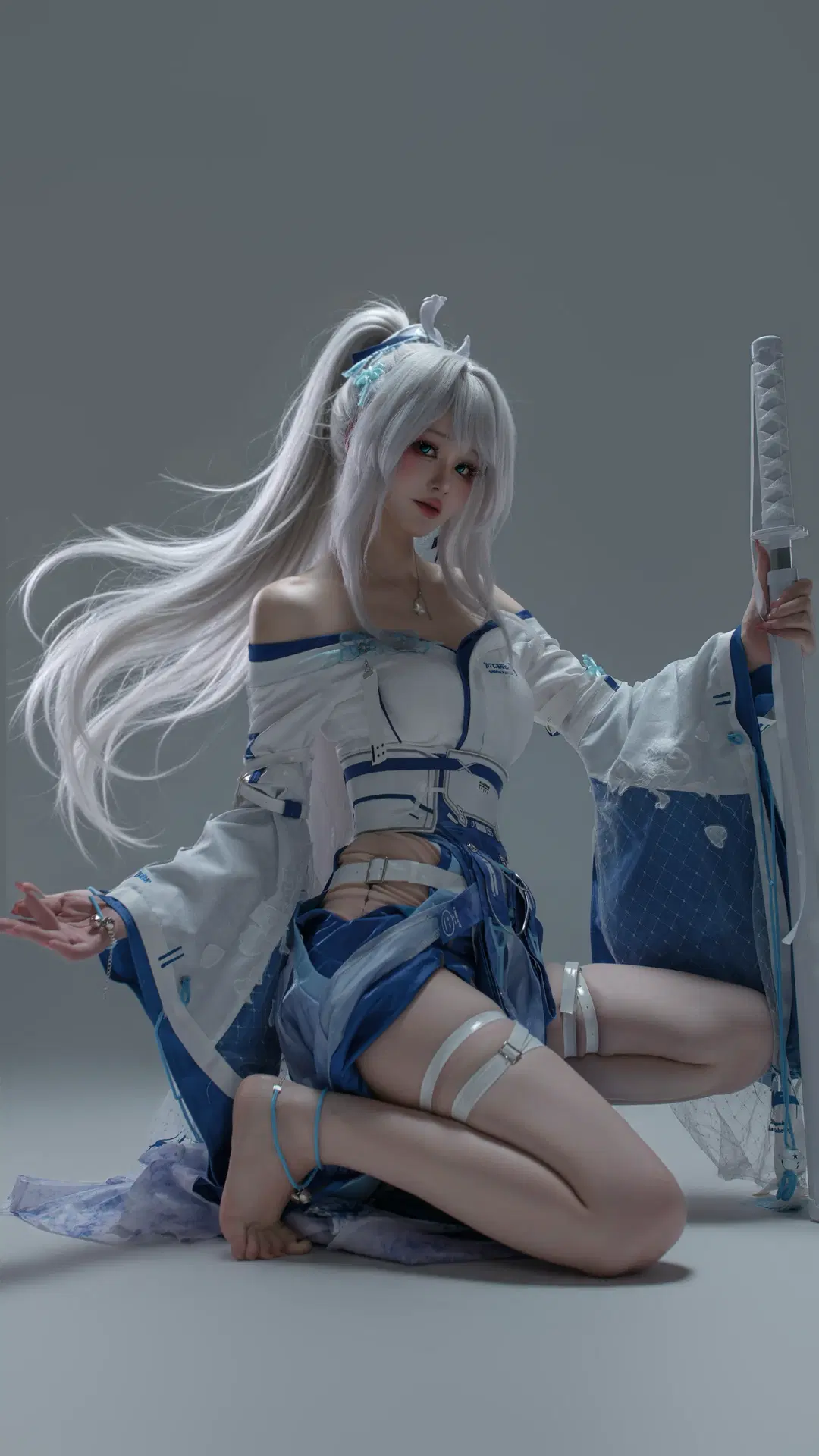【緋雪cos】鳴潮緋雪，落雪為念的執劍者 - 林兮不嘻嘻 - 第3張