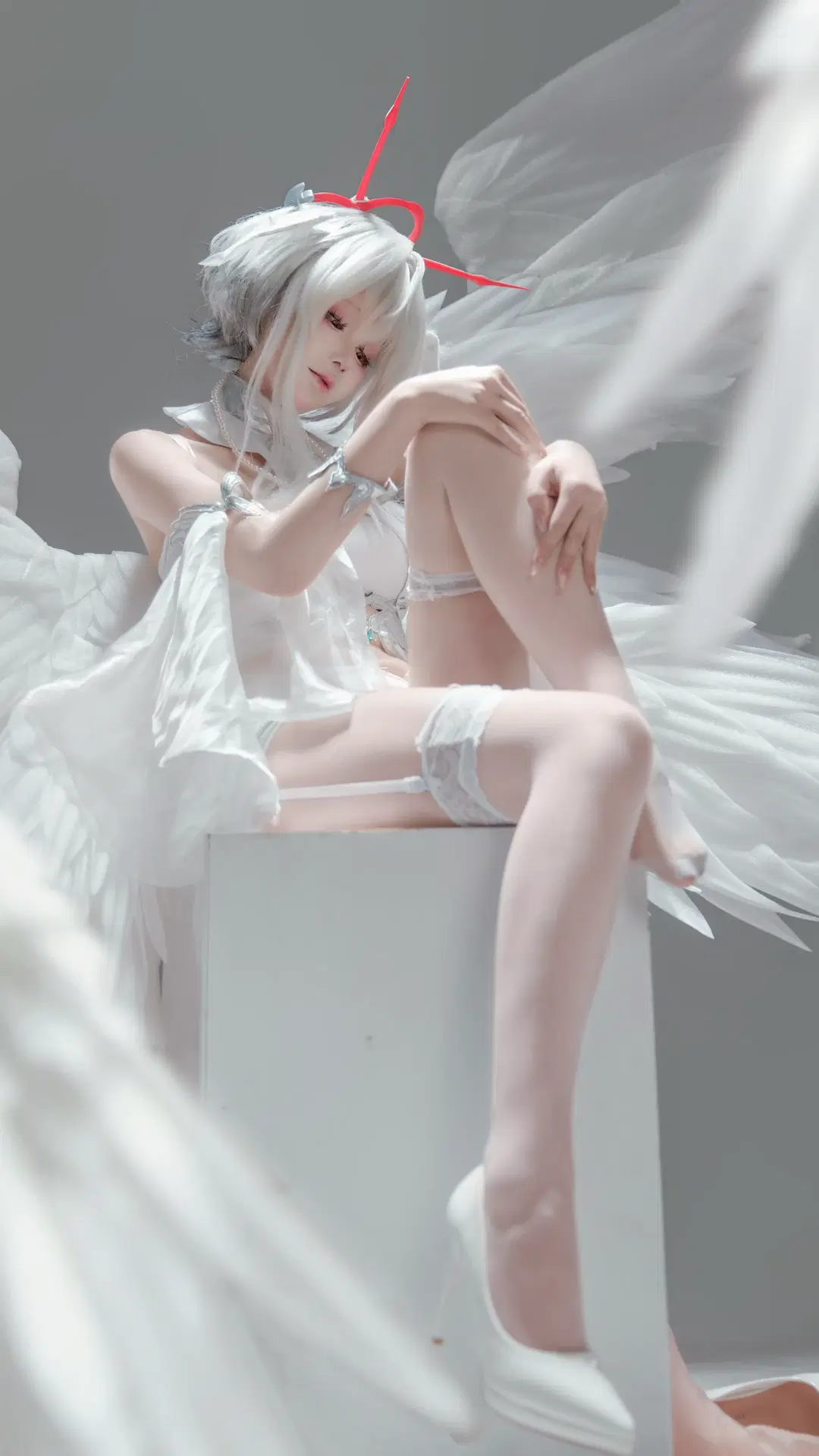 [Pearl cosplay] Azur Lane Fallen Angel: A Pure White Moment