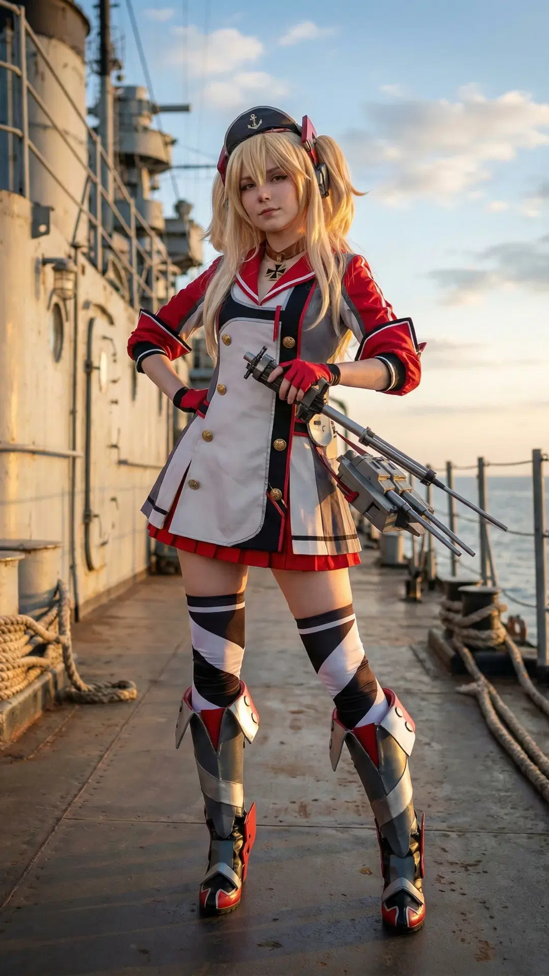 [Admiral Hipper cosplay] The Collision of Distinct Military Uniform Styles and Diverse Settings by 万艳同芳 - Image 3