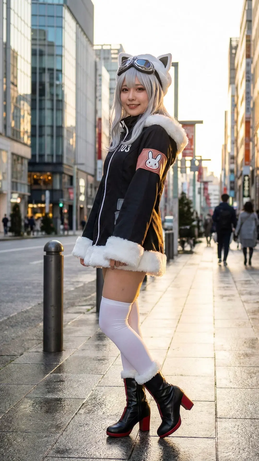 アズールレーン, 二次元コスプレ, 白ストッキング, 長春 コスプレ, 中国東北部の雪景色ポートレート