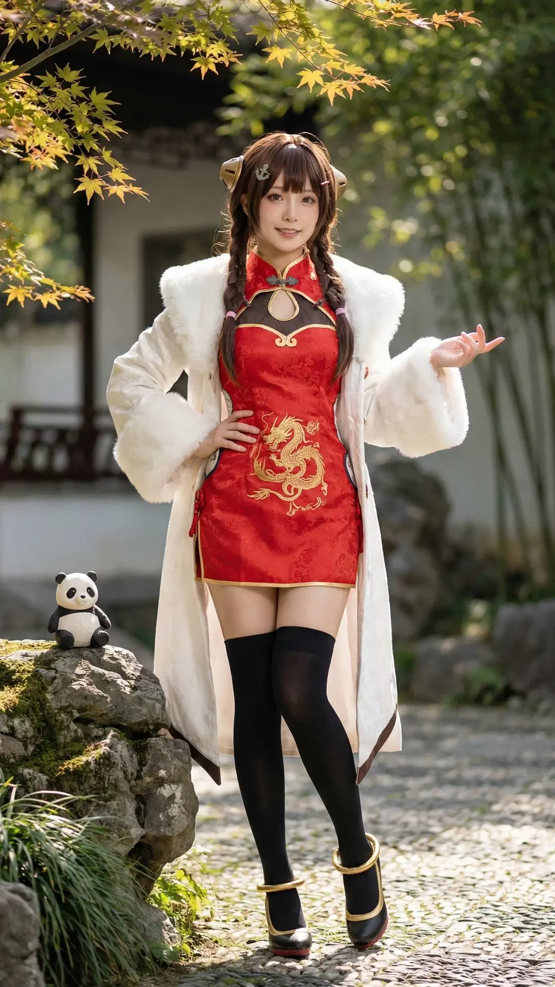 【平海cos】碧藍航線平海的紅旗袍寫真 - 万艳同芳 - 第3張