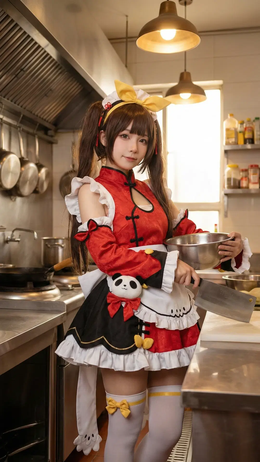 [Ping Hai cosplay] Azur Lane Ping Hai: Kitchen & Nightscape Portrait Showcase by 万艳同芳 - Image 3