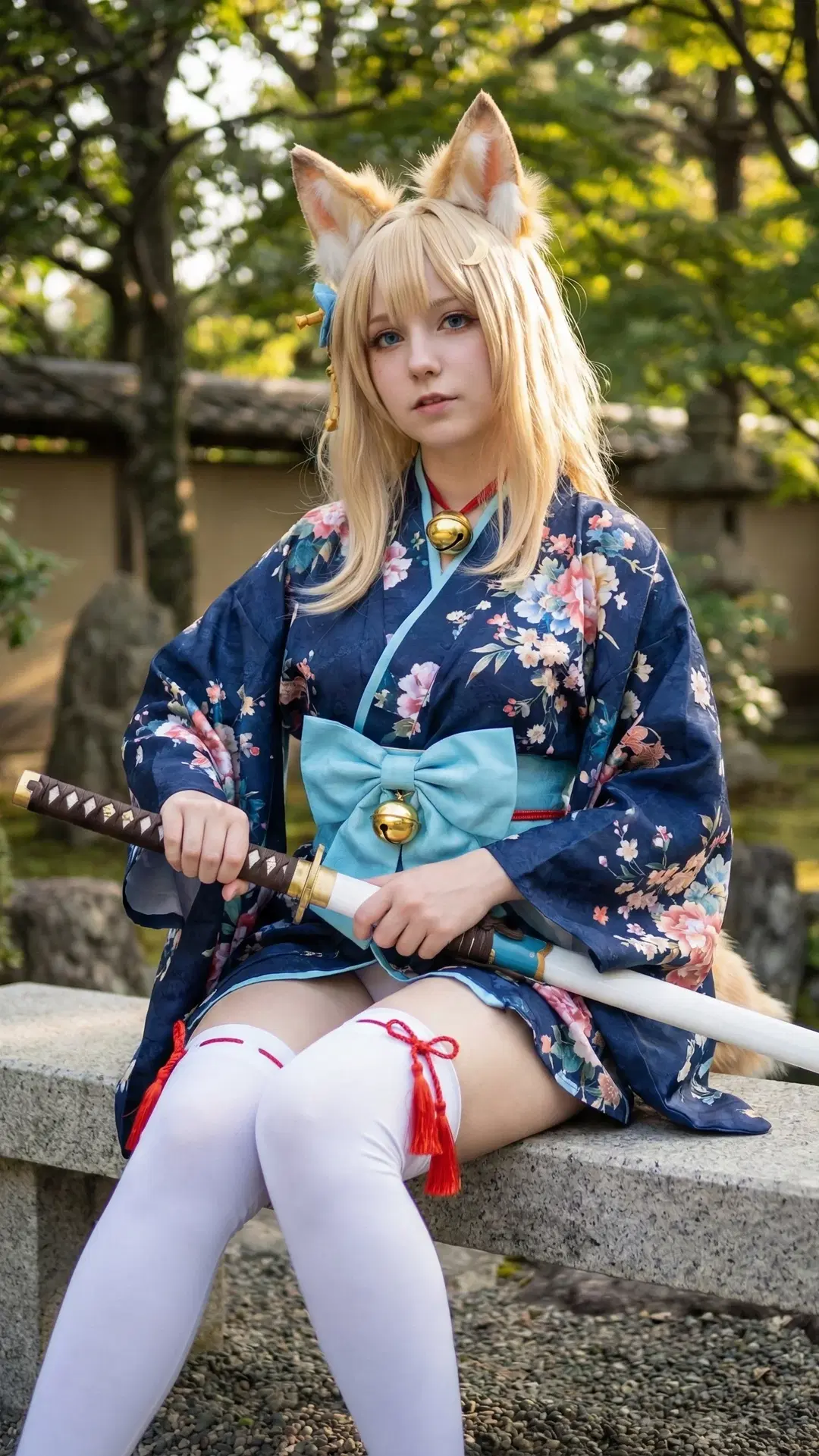 [Niizuki cosplay] Azur Lane's Niizuki Arrives: The Beast-Eared Shrine Maiden Takes the Stage