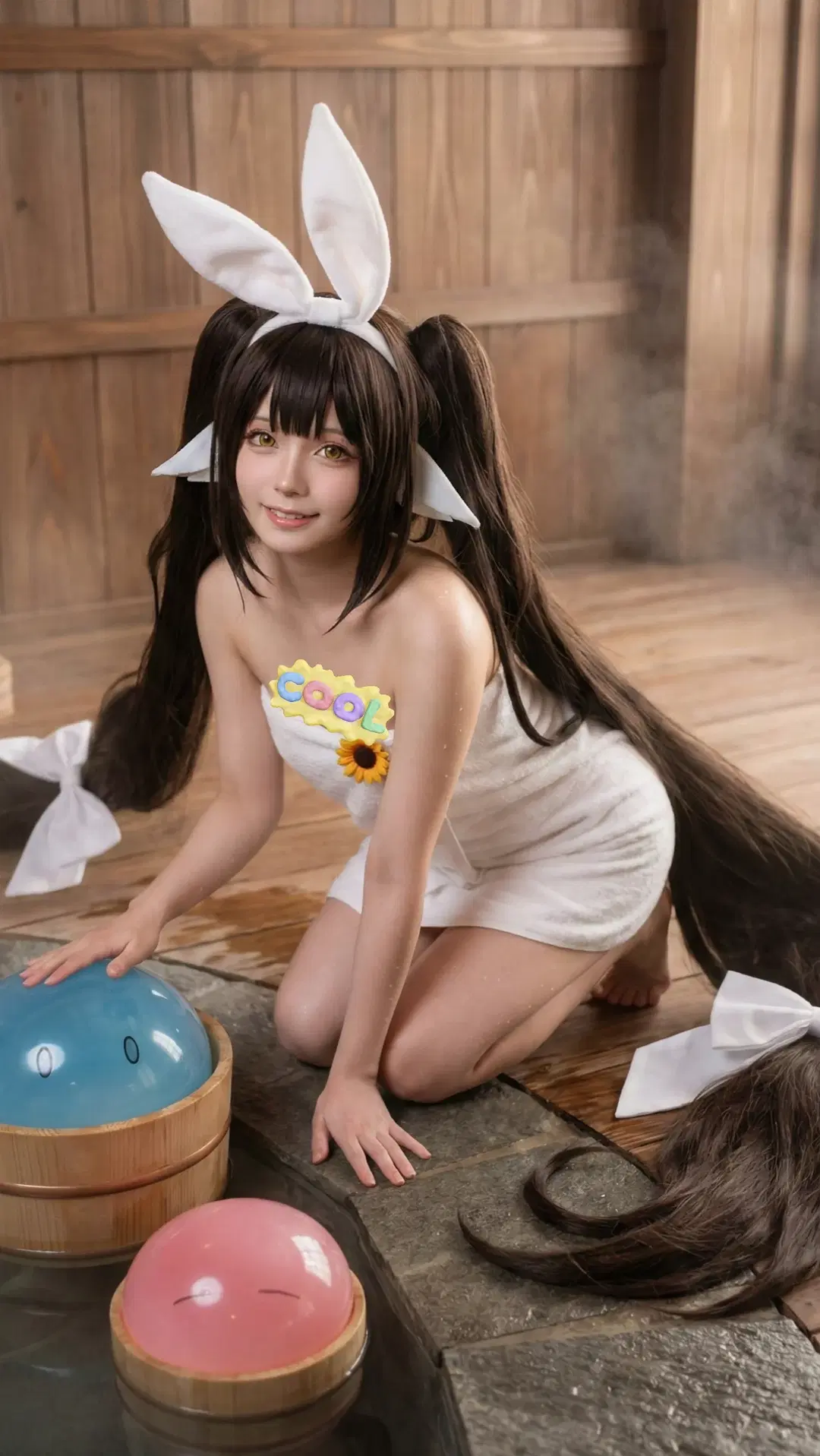 【春月コスプレ】『アズールレーン』春月、満開の桜と温泉のデュアルスタイル公開 - 万艳同芳 - 2枚目