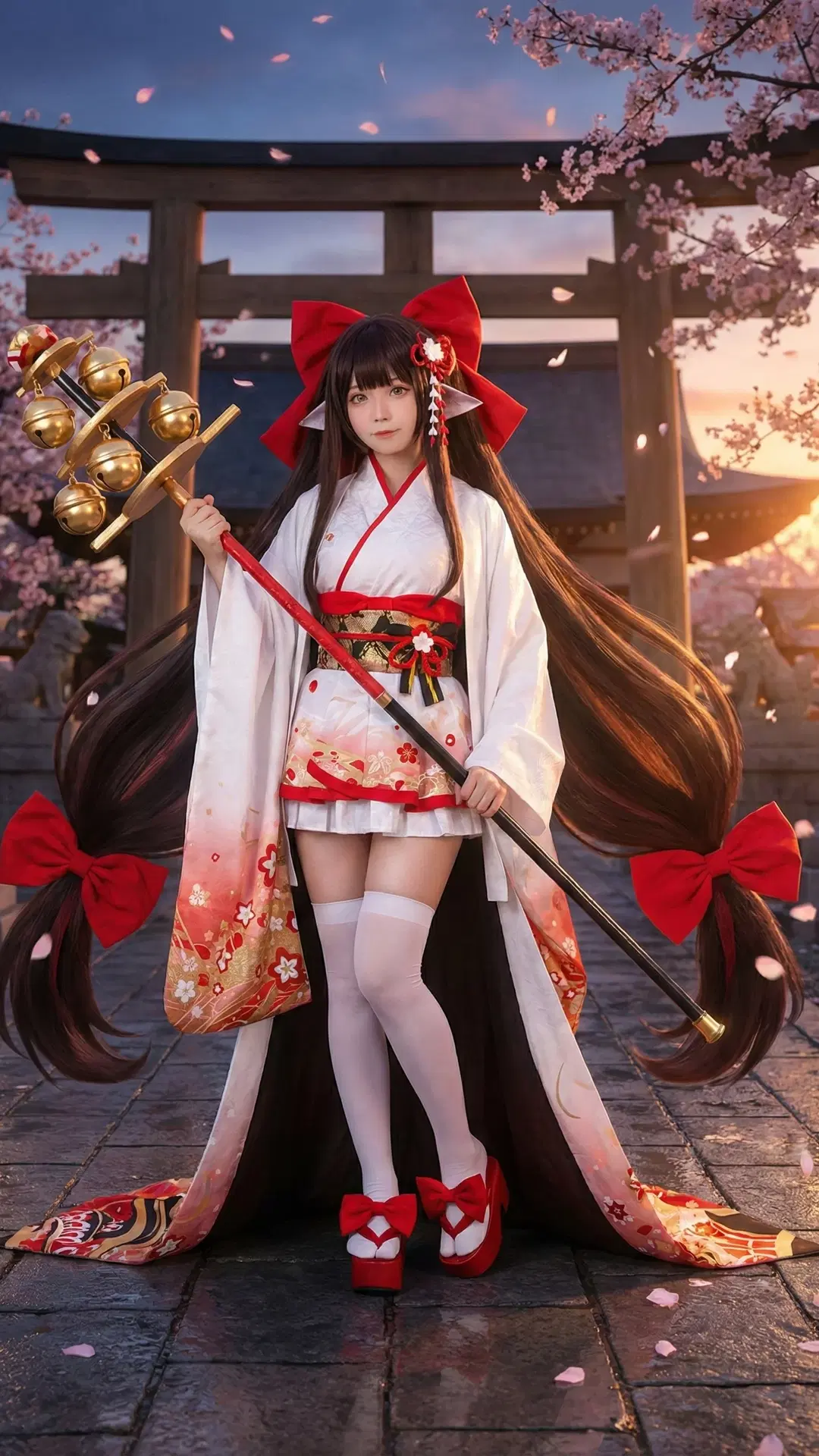 【春月コスプレ】『アズールレーン』春月、満開の桜と温泉のデュアルスタイル公開 - 万艳同芳 - 4枚目