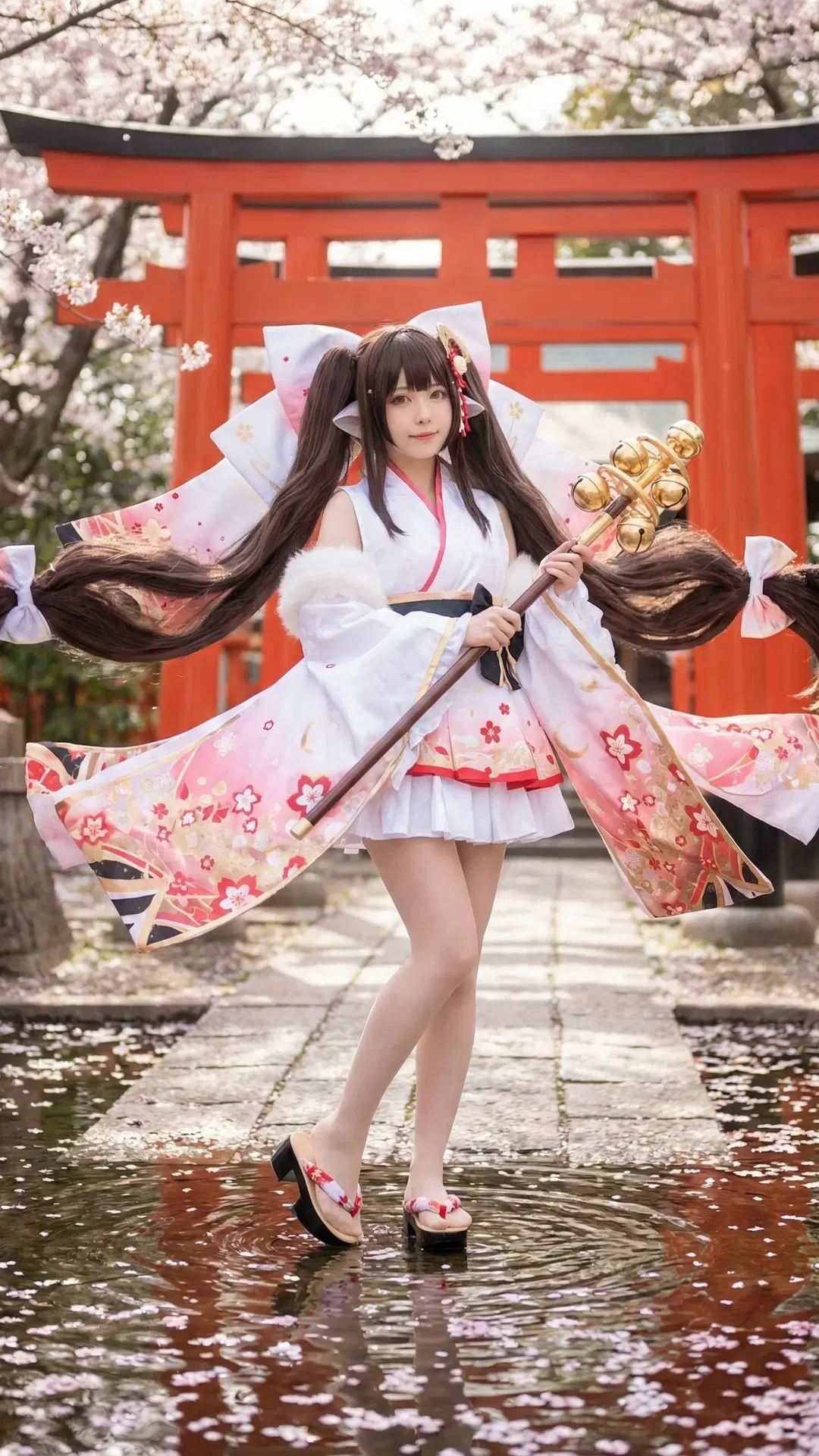 【春月コスプレ】『アズールレーン』春月、満開の桜と温泉のデュアルスタイル公開 - 万艳同芳 - 5枚目