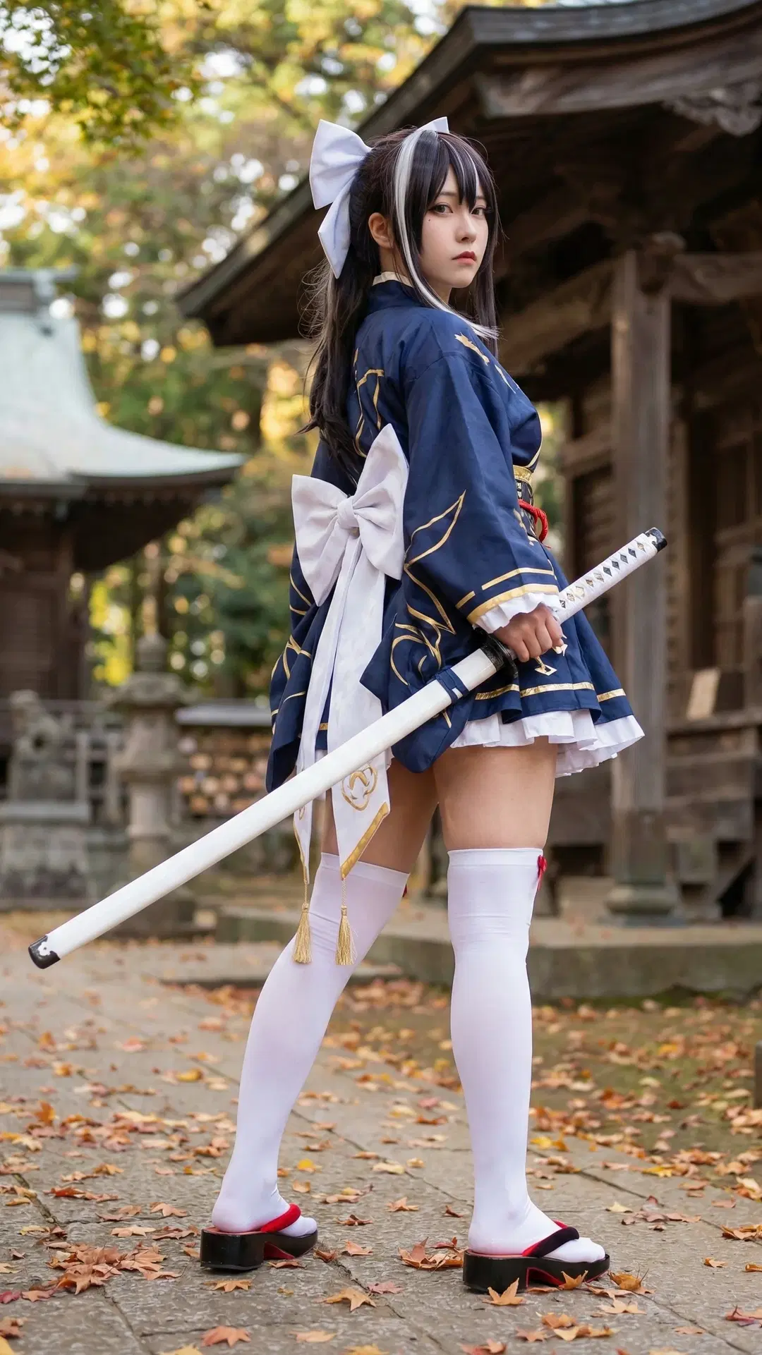 Azur Lane, White stockings, Yoizuki cosplay