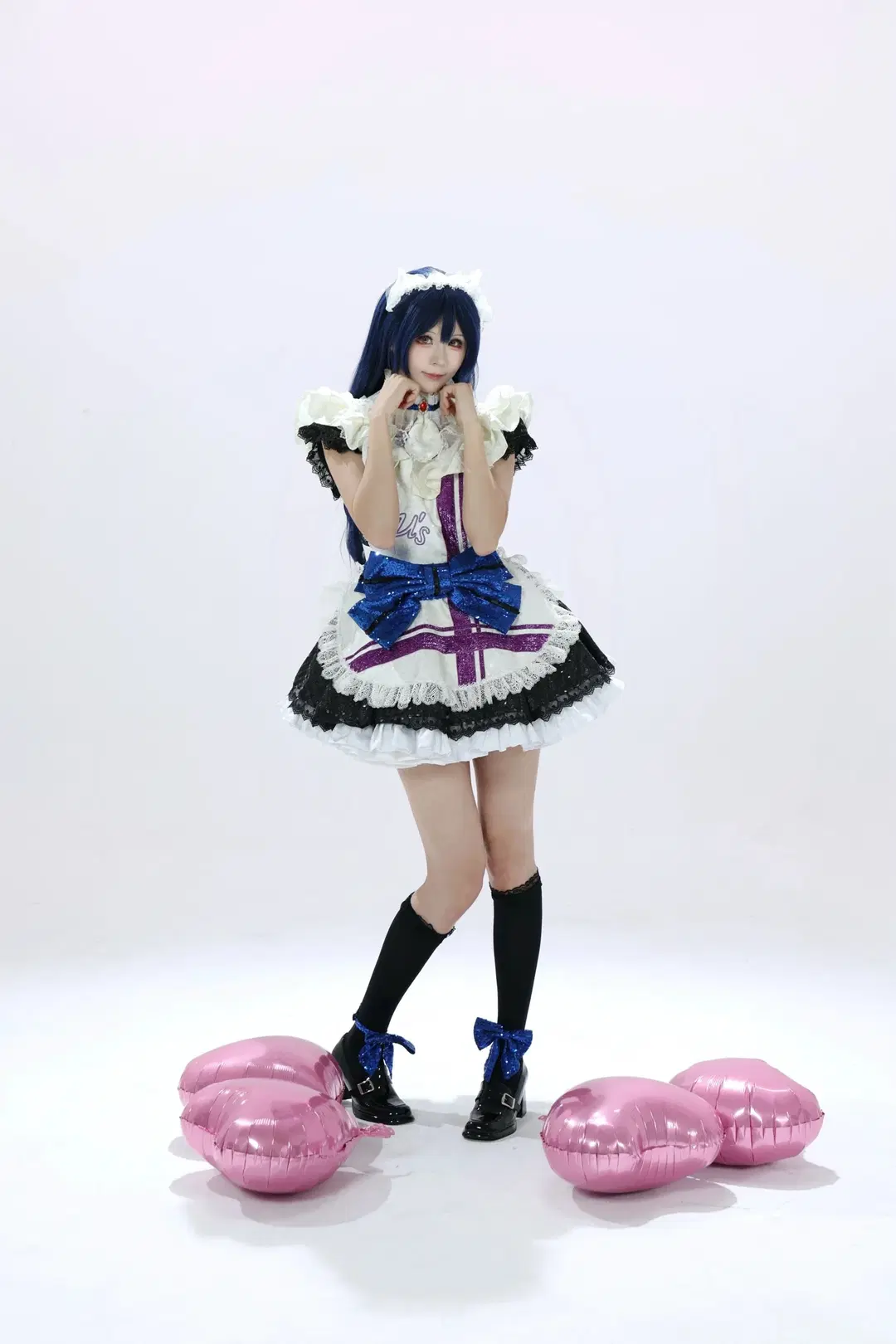 女仆装, 黑丝, lovelive, 园田海未cos, lovelivecos