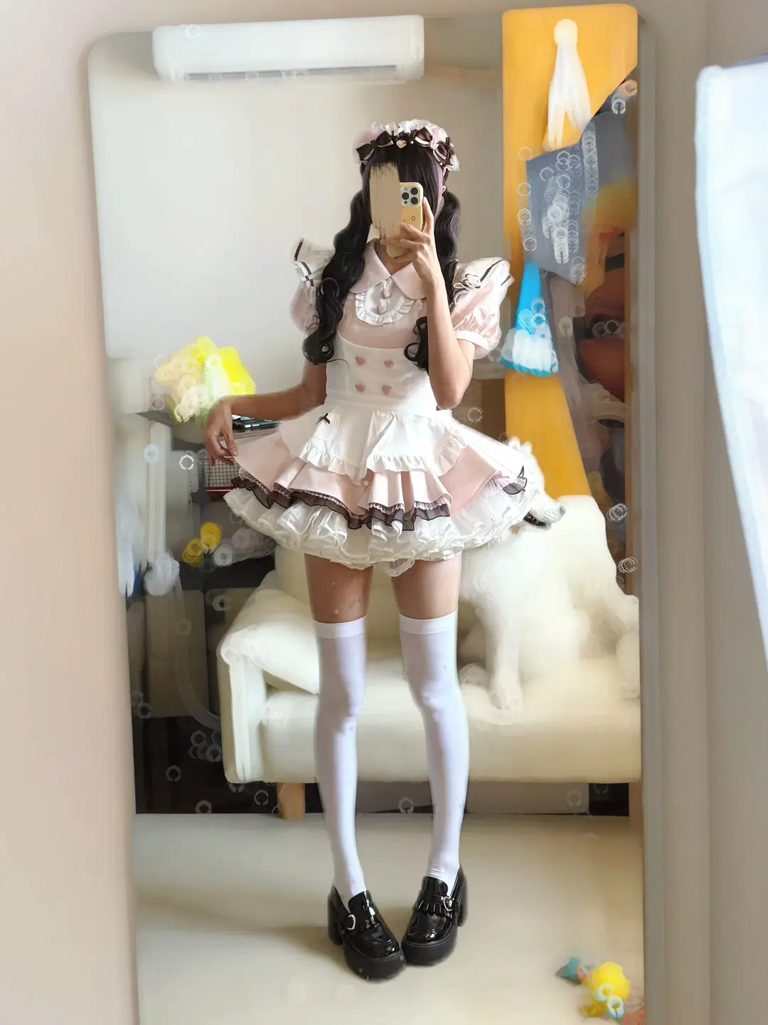 甜妹, 白丝, 女仆cos, 原创女仆, 洛丽塔女仆