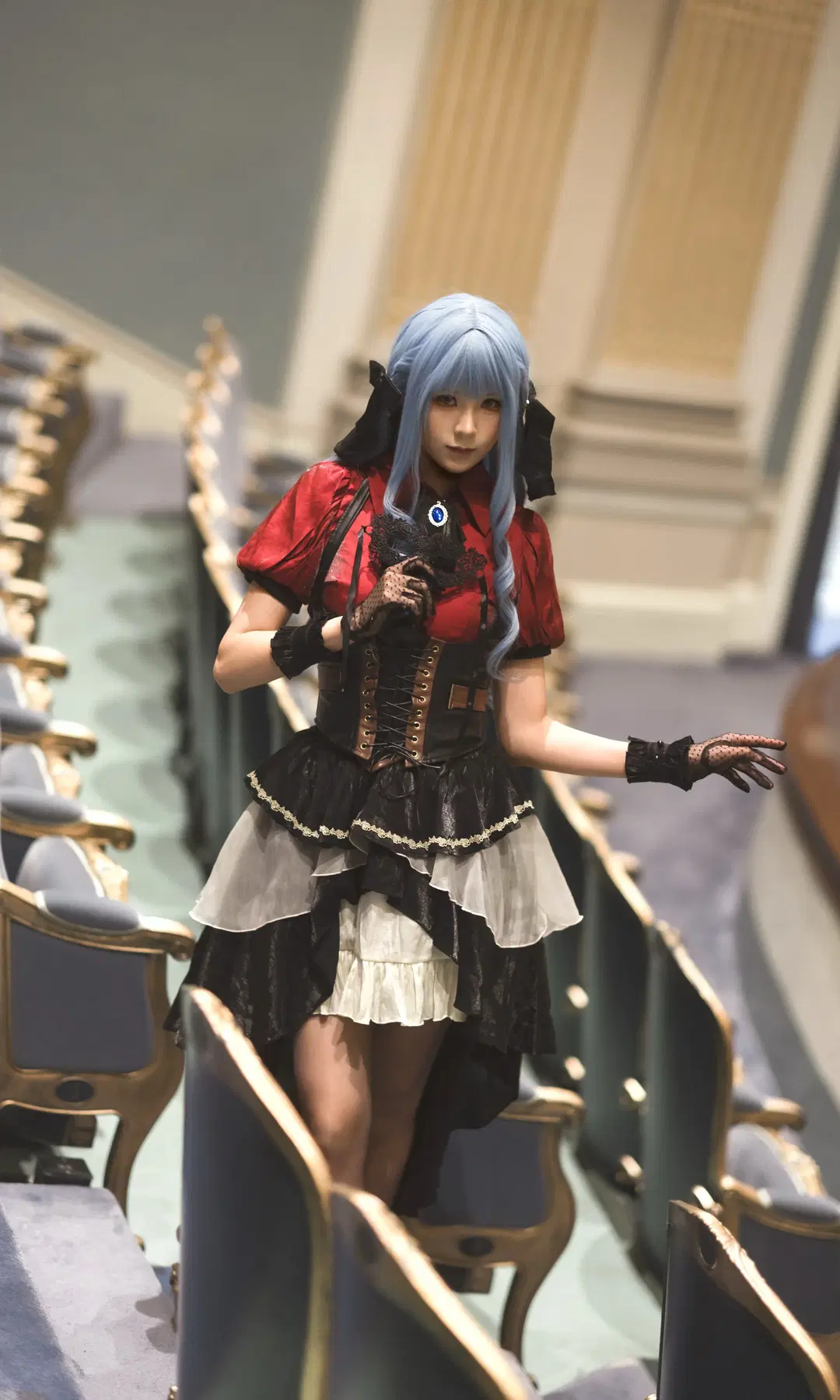 [Sakiko Toyokawa cosplay] BanG Dream! Ave Mujica: Red and Black Contrast Theatrical Nocturne by 编号0827 - Image 4