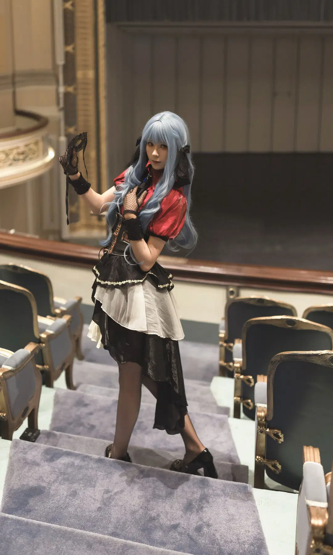 [Sakiko Toyokawa cosplay] BanG Dream! Ave Mujica: Red and Black Contrast Theatrical Nocturne by 编号0827 - Image 6