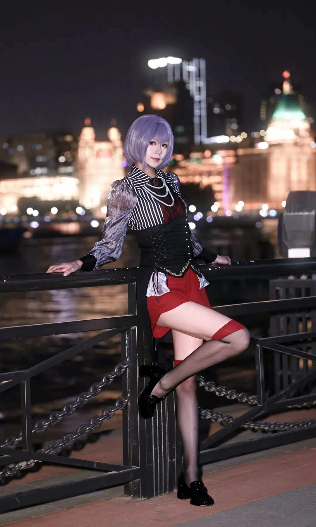 【佑天寺若麦cos】夜风与灯光，BanG Dream!这套造型表现力拉满