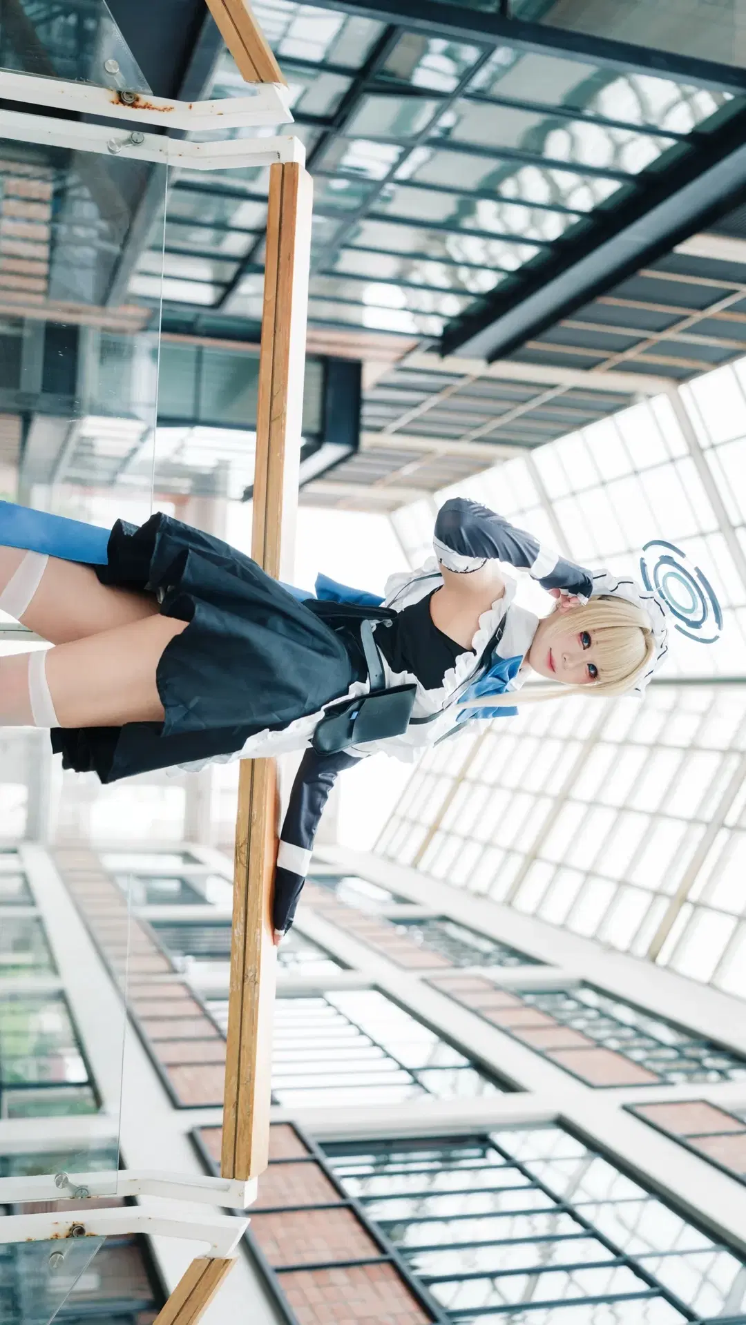 Blue Archive, Asuma Toki cosplay, White stockings