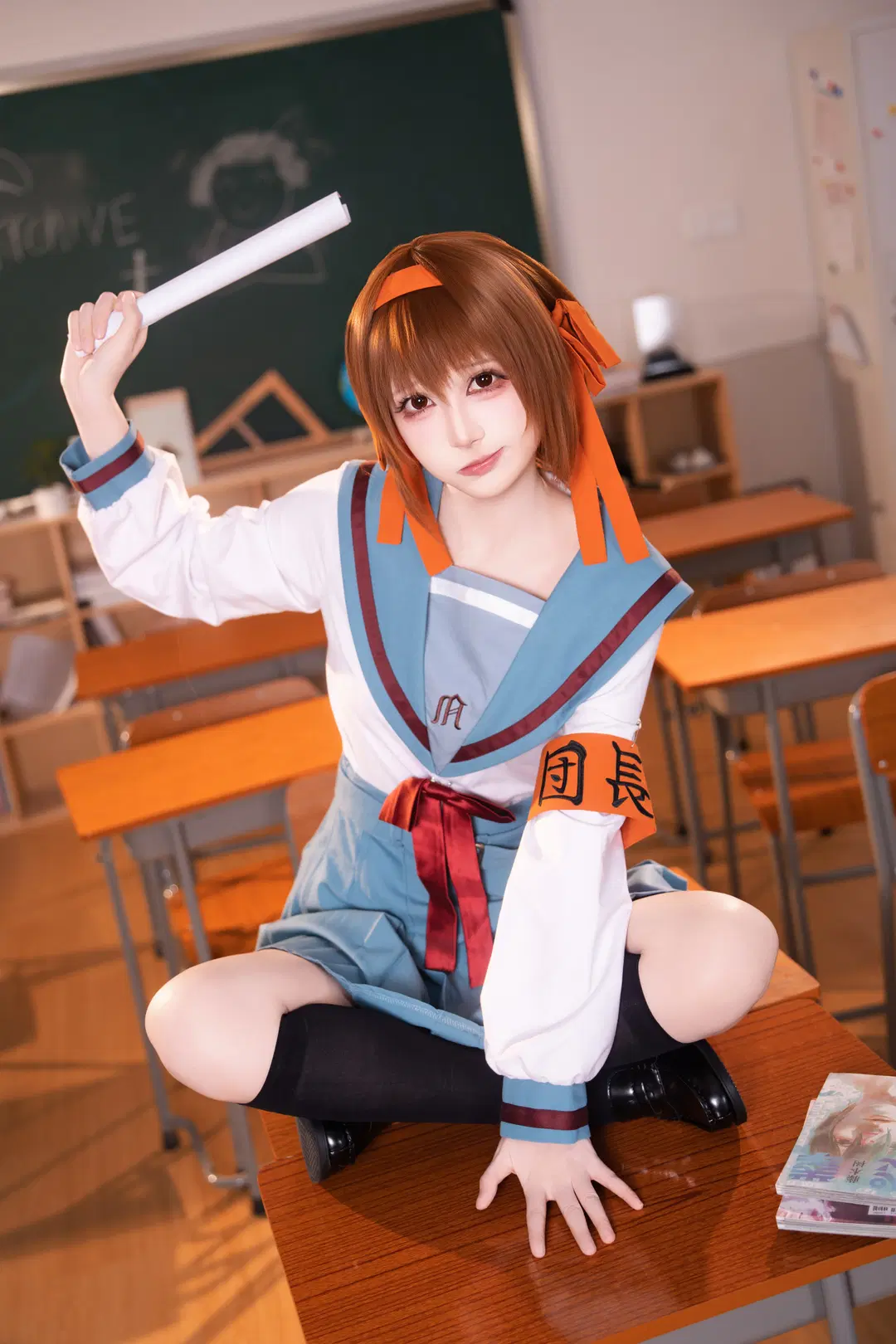 【凉宫春日cos】还原北高制服的午后教室 - 米三华（养成版） - 第3张