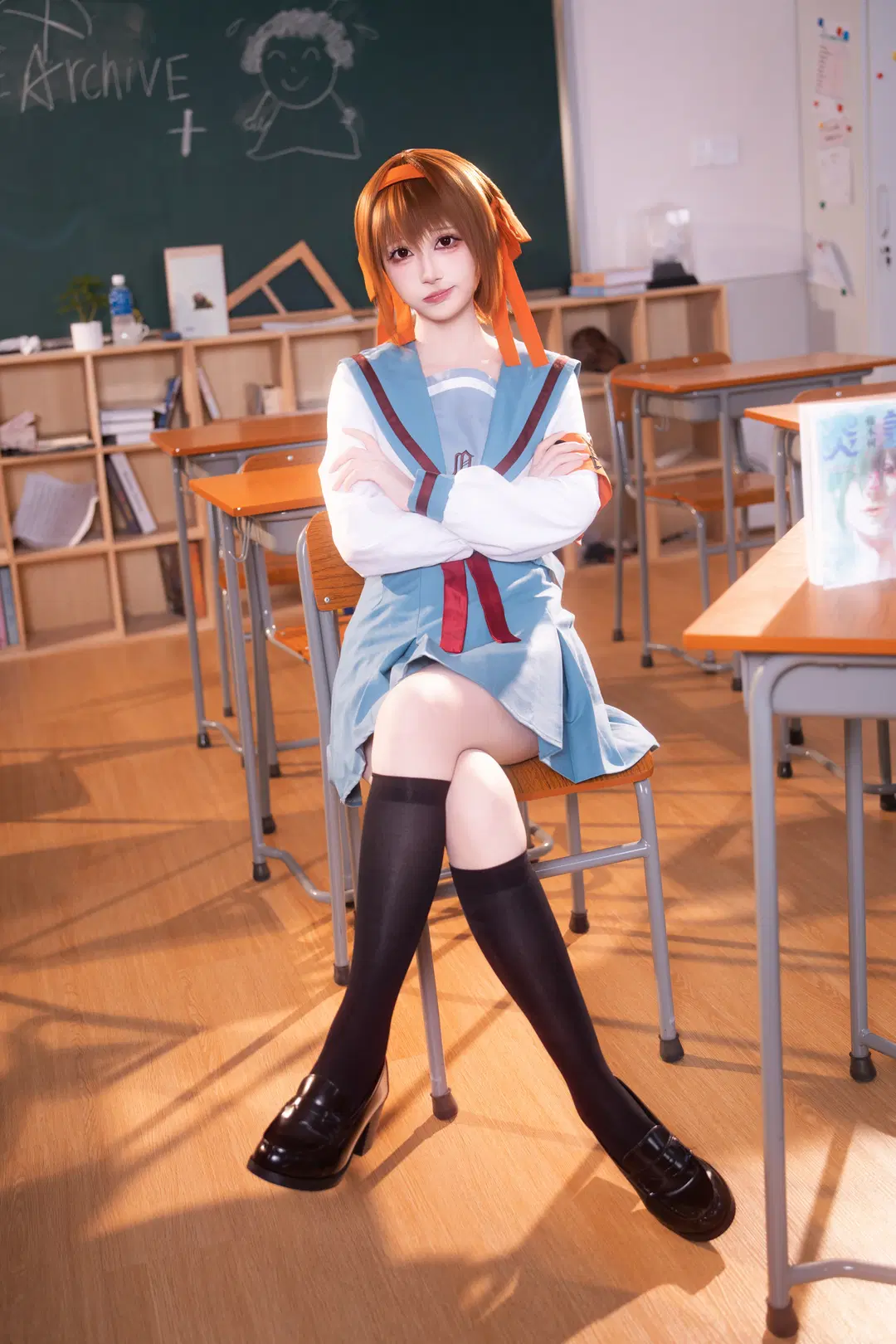 【凉宫春日cos】还原北高制服的午后教室 - 米三华（养成版） - 第5张
