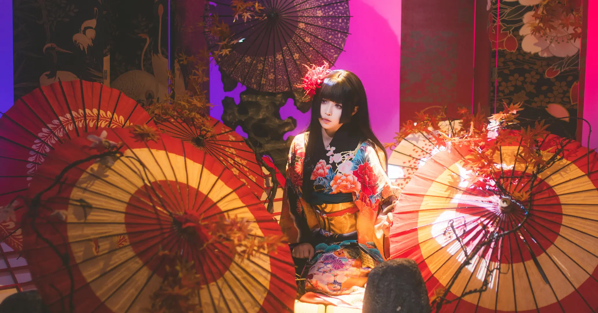 【阎魔爱cos】地狱少女和服自搭印象穿搭 - 上好嘉也子 - 第3张