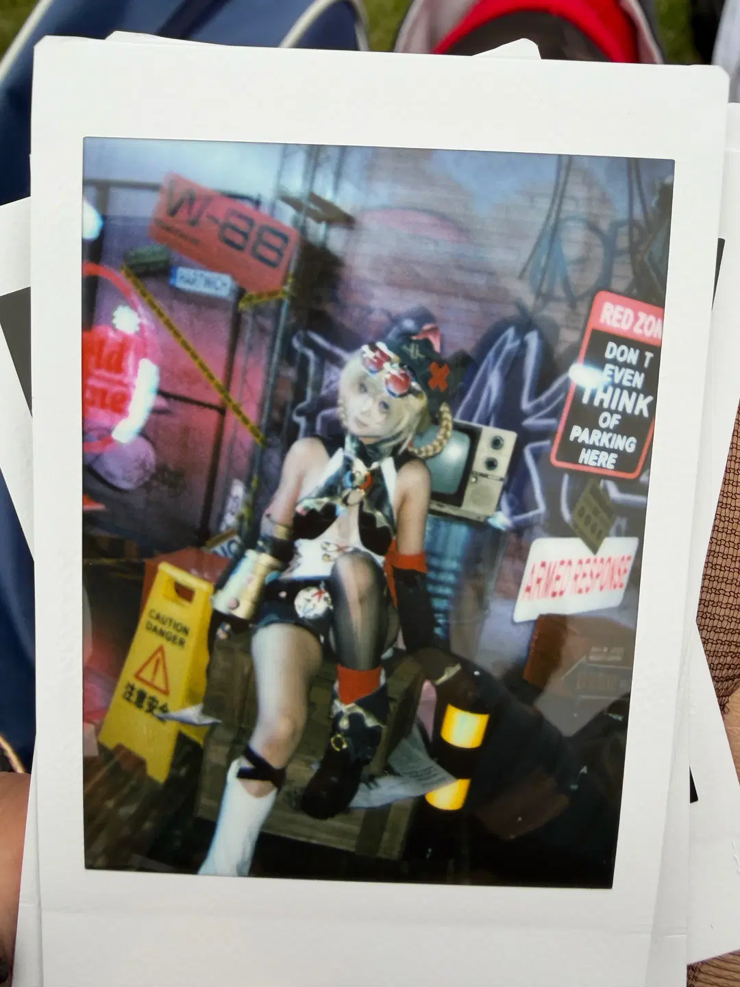 Convention photography, World Line, Wasteland style cosplay, Stockings, Jahoda cosplay