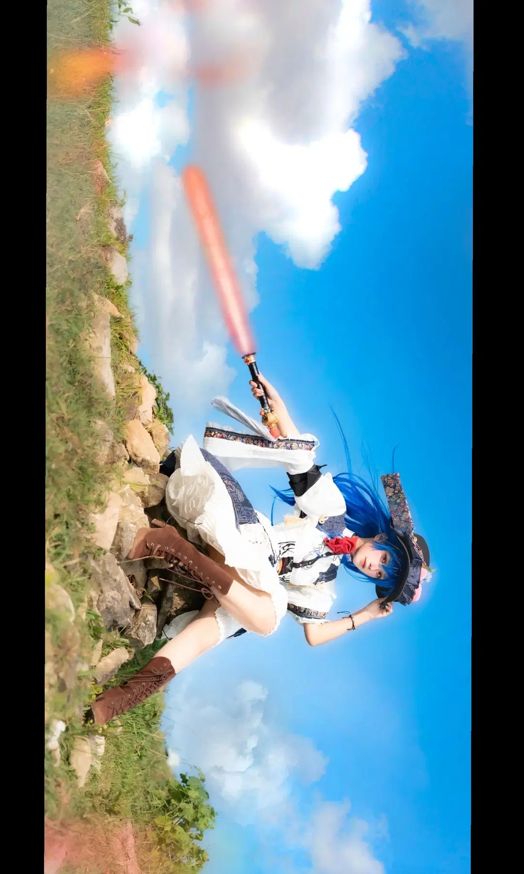 [Tenshi Hinanawi cosplay] Touhou Project Celestial's Outdoor Location Shoot