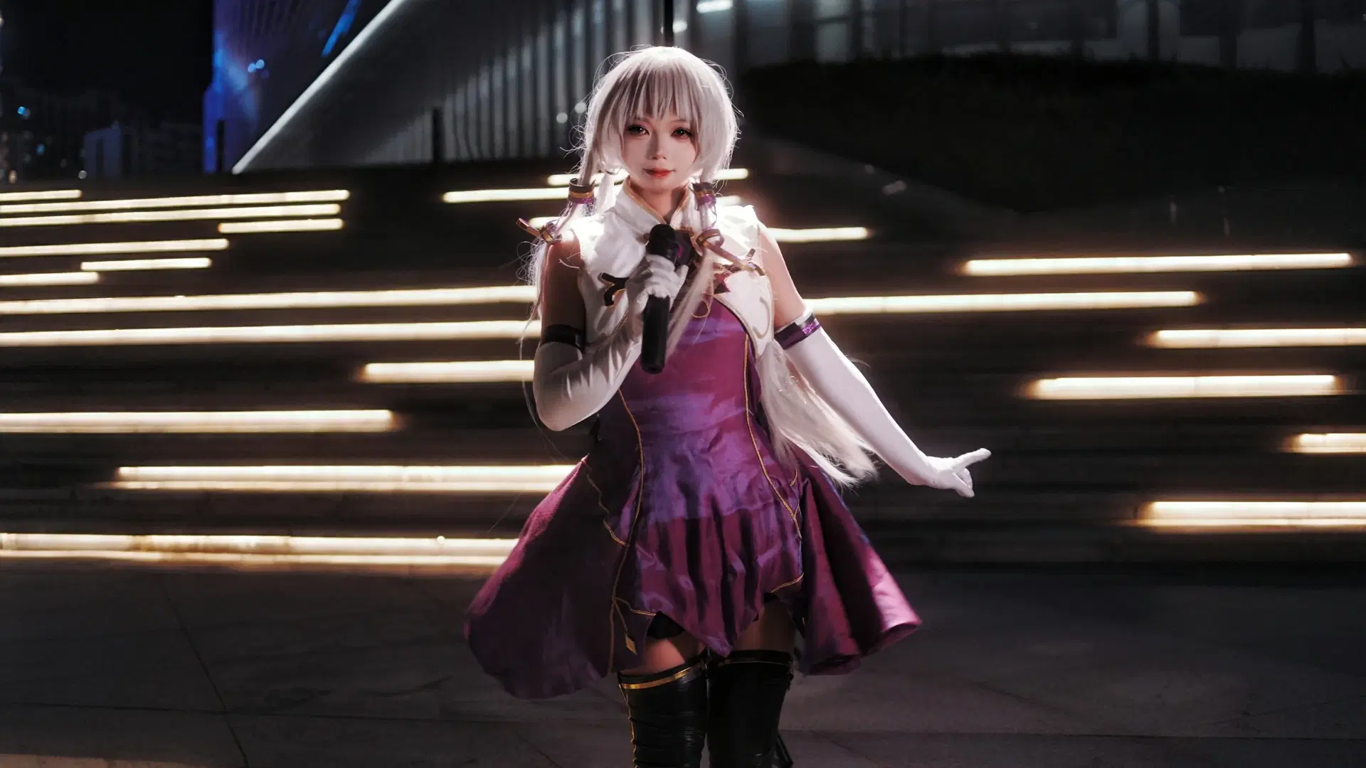cosplay, 夜景人像, 舞台风, 星尘cos, 五维介质