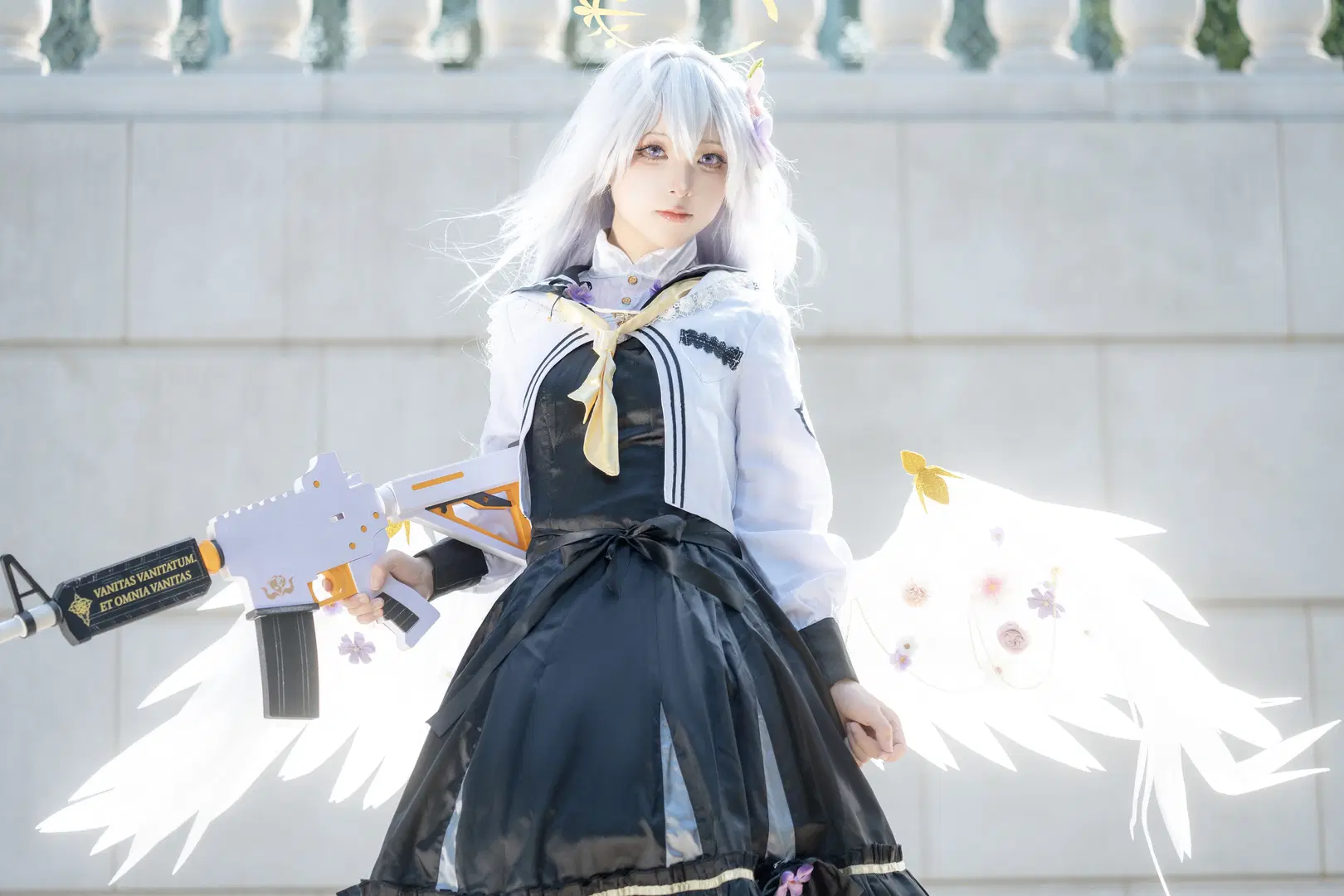 【白洲梓cos】蔚蓝档案废墟中绽放的花 - -矢量鱼- - 第4张