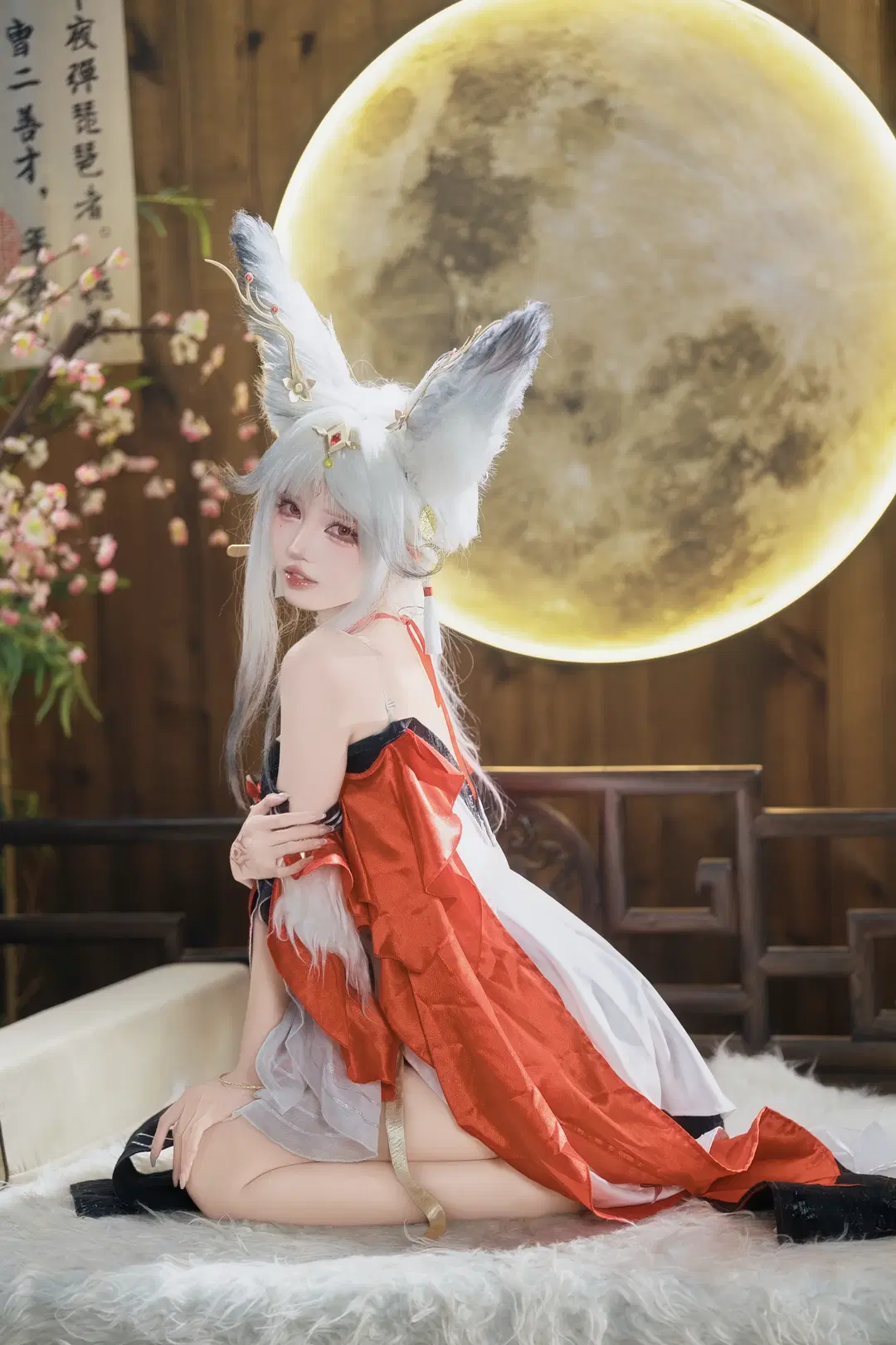 [Hsin cosplay] Wuthering Waves Fox-Themed Phantasm Woven in Red, White, and Black by 茶包 - Image 4