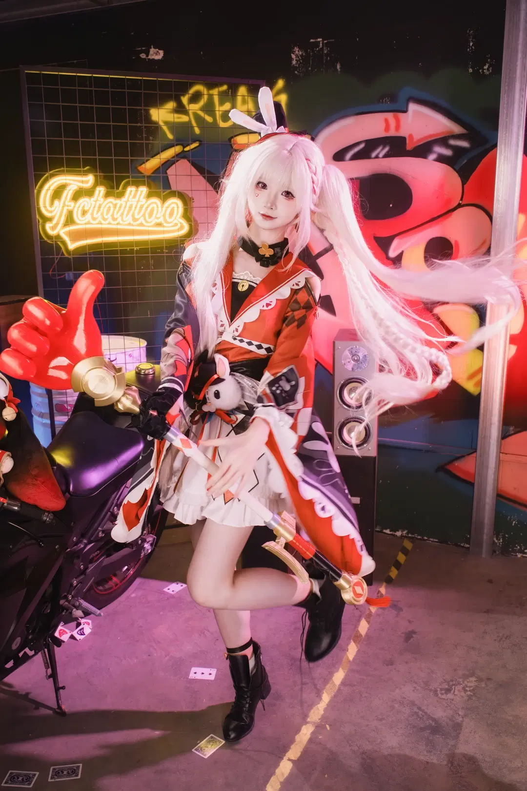 二次元, cosplay, 崩壞星穹鐵道, 火花cos, 霓虹夜景寫真