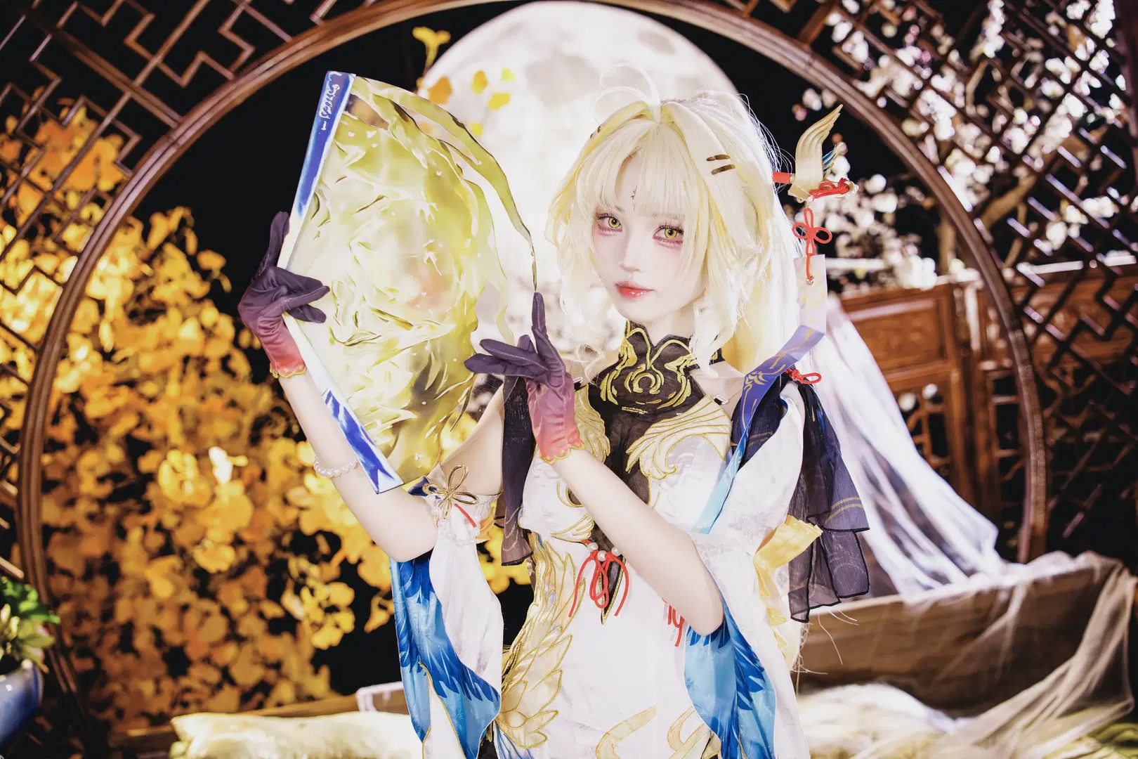 【穂穂コスプレ】『鳴潮』中国風コスプレの装いと団扇が魅せる抜群の一体感 - 茶包 - 5枚目